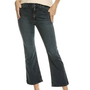 RAG & BONE NINA HIGH-RISE ANKLE FLARE JEANS STRETCH DENIM GRAVITY WASH Size 27